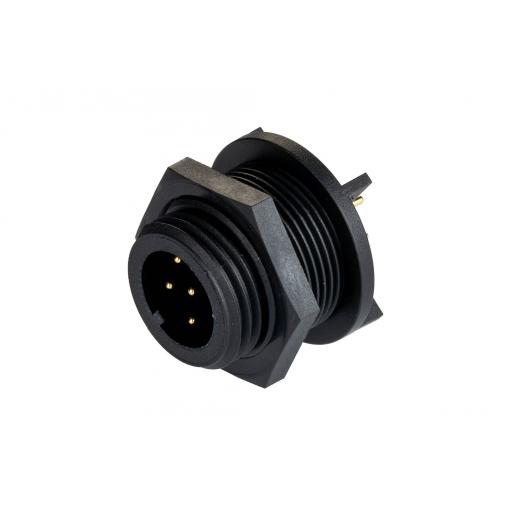 Bulgin PX0413/06P/PC kulatý konektor DIN, 1 ks
