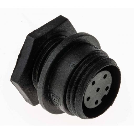 Bulgin PX0412/06S kulatý konektor DIN, 1 ks