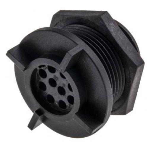 Bulgin PX0413/10S kulatý konektor DIN, 1 ks