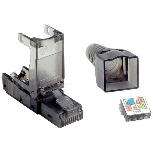 Value 26.99.0372, zástrčka RJ45, transparentní, 1 ks