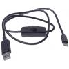 Radxa RockPi_USB-AtoC_SW Napájecí kabel [1x USB 2.0 zástrčka A - 1x USB-C® zástrčka] 1.50 m černá vč. vypínače