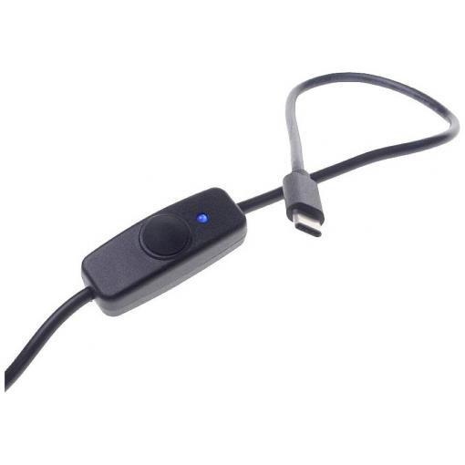 Radxa RockPi_USB-AtoC_SW Napájecí kabel [1x USB 2.0 zástrčka A - 1x USB-C® zástrčka] 1.50 m černá vč. vypínače