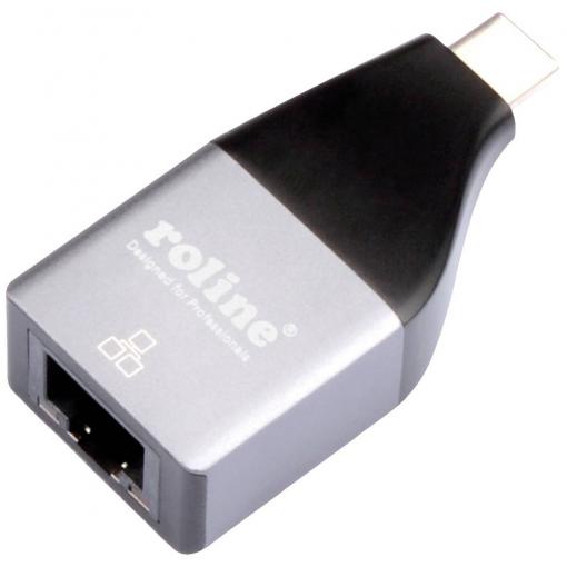 Roline adaptér rozhraní [1x USB-C® zástrčka - 1x RJ45 zásuvka]