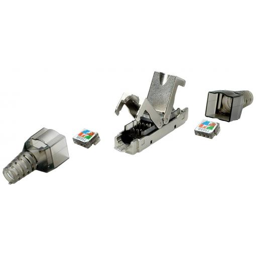 Value síťový adaptér CAT 6A 0 mm stříbrná (metalíza)