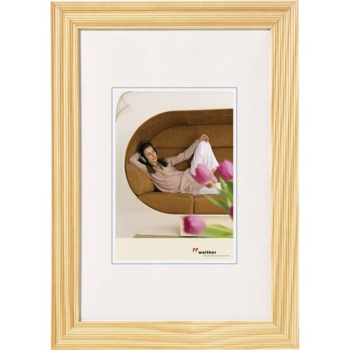walther+ design HI318H vyměnitelný fotorámeček Formát papíru: 13 x 18 cm světle hnědá