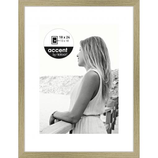 Nielsen Design 1134002 vyměnitelný fotorámeček Formát papíru: 18 x 24 cm (š x v) 18 cm x 24 cm dub