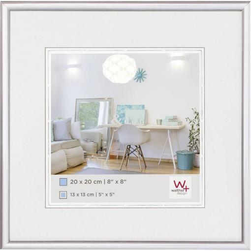 walther+ design KV220S vyměnitelný fotorámeček Formát papíru: 20 x 20 cm (š x v x h) 21 x 21 x 1.4 cm stříbrná