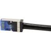 LogiLink CQ7033S RJ45 síťové kabely, propojovací kabely CAT 6A S/FTP 1.00 m černá stíněný, odolné proti UV záření, odolné proti oleji 1 ks