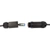 LogiLink CQ7093S RJ45 síťové kabely, propojovací kabely CAT 6A S/FTP 10.00 m černá stíněný, odolné proti UV záření, odolné proti oleji 1 ks