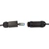 LogiLink CQ7063S RJ45 síťové kabely, propojovací kabely CAT 6A S/FTP 3.00 m černá stíněný, odolné proti UV záření, odolné proti oleji 1 ks