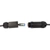 LogiLink CQ7083S RJ45 síťové kabely, propojovací kabely CAT 6A S/FTP 7.50 m černá stíněný, odolné proti UV záření, odolné proti oleji 1 ks