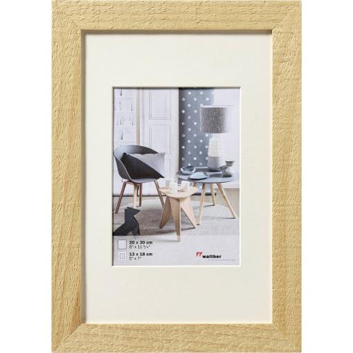 walther+ design HO030H vyměnitelný fotorámeček Formát papíru: 20 x 30 cm hnědá