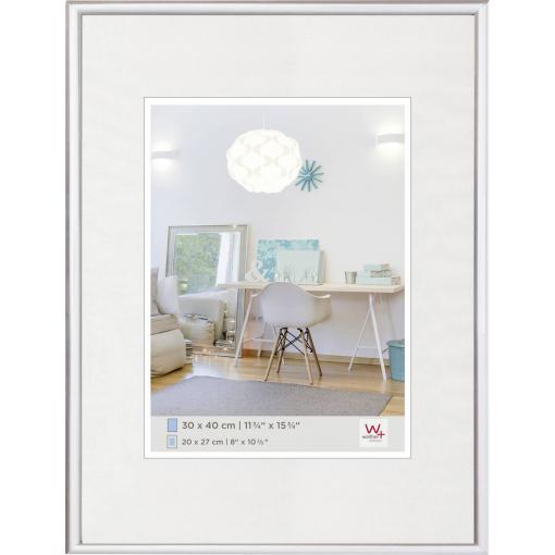 walther+ design KV040S vyměnitelný fotorámeček Formát papíru: 30 x 40 cm (š x v) 30 cm x 40 cm stříbrná