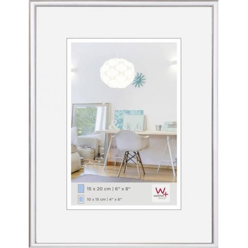 walther+ design KV520S vyměnitelný fotorámeček Formát papíru: 20 x 15 cm (š x v) 20 cm x 15 cm stříbrná