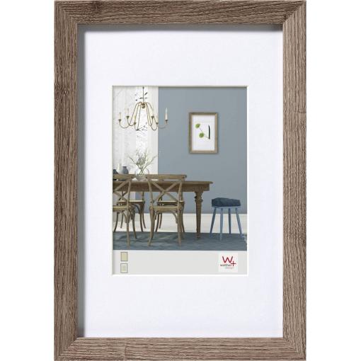 walther+ design EF520N vyměnitelný fotorámeček Formát papíru: 10 x 15 cm ořechová
