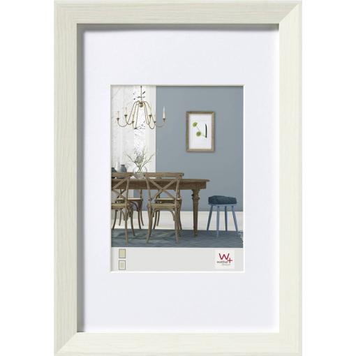 walther+ design EF040W vyměnitelný fotorámeček Formát papíru: 20 x 27 cm bílá