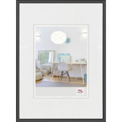 walther+ design KV318B vyměnitelný fotorámeček Formát papíru: 13 x 18 cm (š x v) 13 cm x 18 cm černá