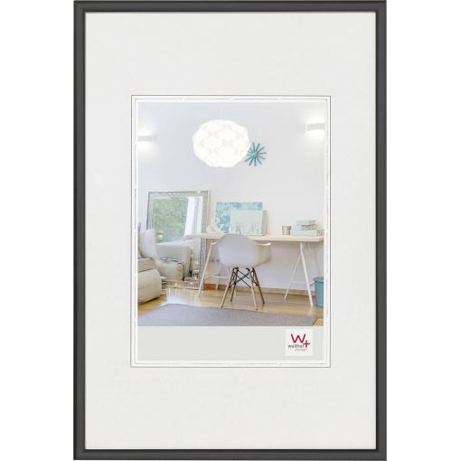 walther+ design KV015B vyměnitelný fotorámeček Formát papíru: 10 x 15 cm (š x v) 10 cm x 15 cm černá