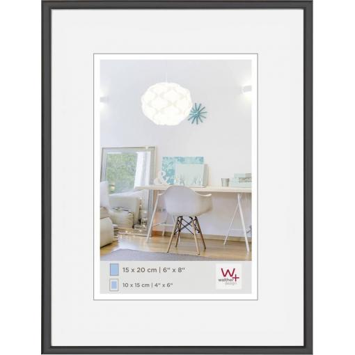 walther+ design KV520B vyměnitelný fotorámeček Formát papíru: 20 x 15 cm (š x v) 20 cm x 15 cm černá