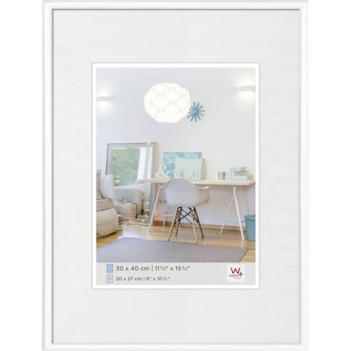 walther+ design KV040W vyměnitelný fotorámeček Formát papíru: 30 x 40 cm (š x v) 30 cm x 40 cm bílá