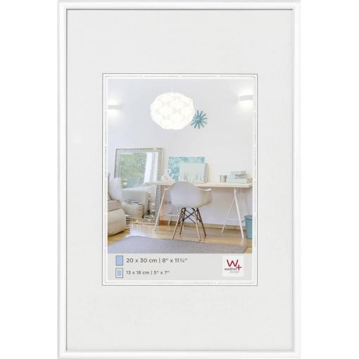 walther+ design KV030W vyměnitelný fotorámeček Formát papíru: 20 x 30 cm (š x v) 20 cm x 30 cm bílá