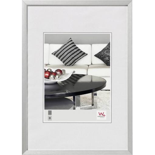 walther+ design AJ030S vyměnitelný fotorámeček Formát papíru: 20 x 30 cm (š x v) 20 cm x 30 cm stříbrná