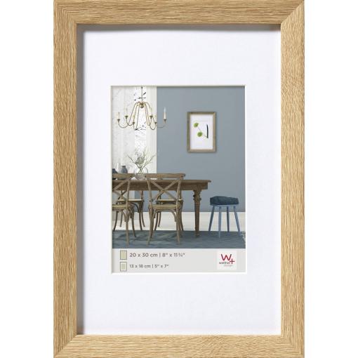 walther+ design EF030E vyměnitelný fotorámeček Formát papíru: 20 x 30 cm (š x v x h) 315 x 215 x 20 mm dub