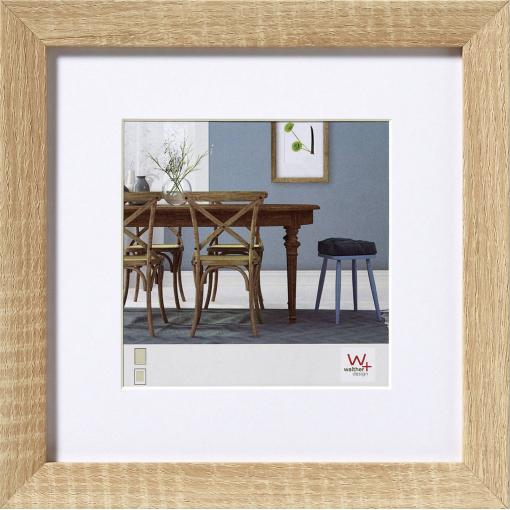 walther+ design EF440E vyměnitelný fotorámeček Formát papíru: 40 x 40 cm (š x v) 40 cm x 40 cm dub