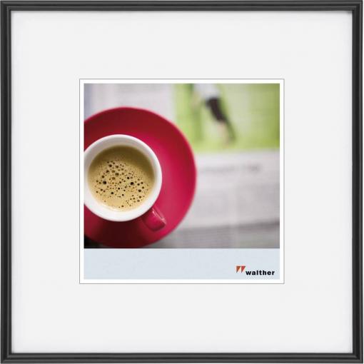 walther+ design KB440H vyměnitelný fotorámeček Formát papíru: 40 x 40 cm (š x v) 40 cm x 40 cm černá