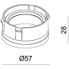 Deko Light 930366 Reflektor Ring Silber für Serie Klara / Nihal Mini / Rigel Mini / Can vysokonapěť. komponent lištových systémů reflektor 3fázové stříbrná