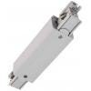 Deko Light 710043 D Line elektrischer Längsverbinder, Einspeisemöglichkeit links-rechts vysokonapěť. komponent lištových systémů napájecí kolejnice 3fázové šedá