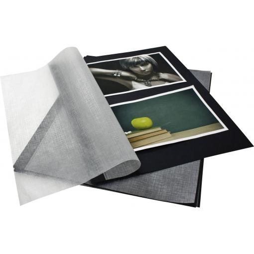 Goldbuch GOLDBUCH - Fotokarton schwarz DIN A4 mit Pergamin 20 Blatt 83006 obaly na fotografie černá
