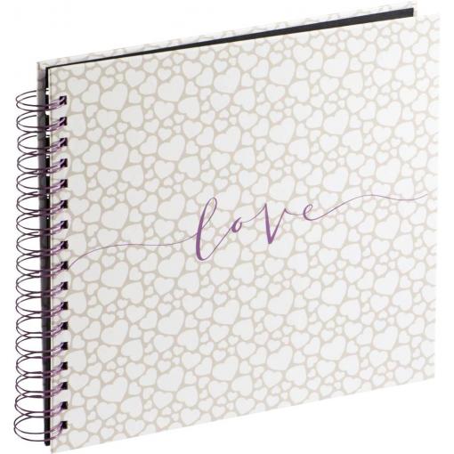 Hama 00003831 album se spirálovou vazbou (š x v) 28 cm x 24 cm béžová, bílá 40 Seiten