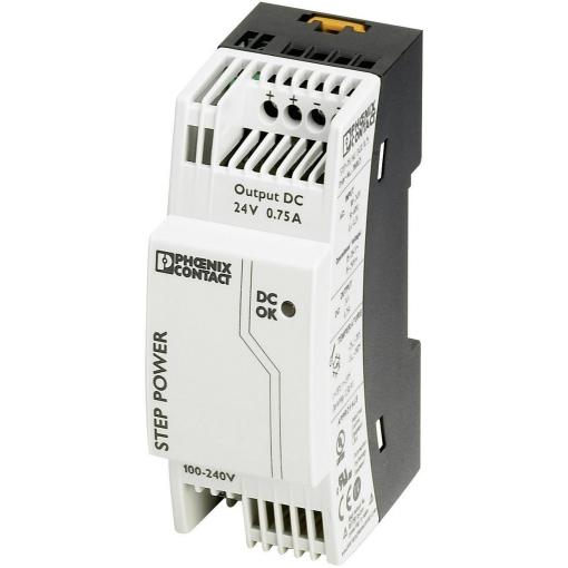 Phoenix Contact STEP-PS/1AC/24DC/0.75 síťový zdroj na DIN lištu, 24 V/DC, 0.83 A, 18 W, výstupy 1 x