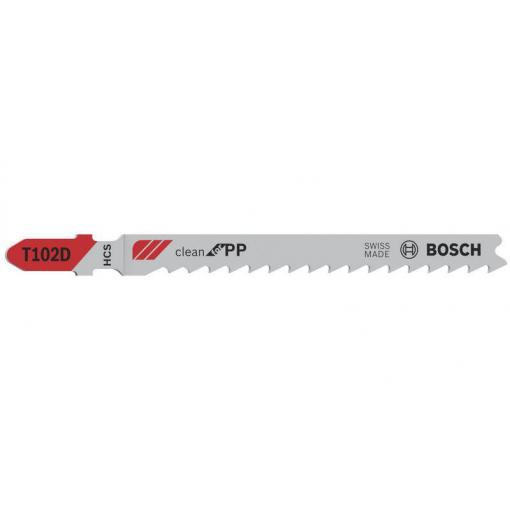 Bosch Accessories 2608667443 Pilový plátek do kmitací pily T 102 D - Clean for PP 3 ks