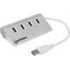 Manhattan 163767 USB Hub 4 porty USB-A USB 3.0 5 GBit/s s hliníkovým krytem bílá 163767