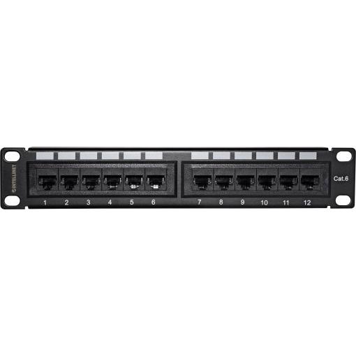Intellinet 720748 12 portů síťový patch panel 254 mm (10) CAT 6 1 U vícebarevná