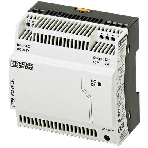 Phoenix Contact STEP-PS/1AC/48DC/2 síťový zdroj na DIN lištu, 48 V/DC, 2 A, 96 W, výstupy 1 x