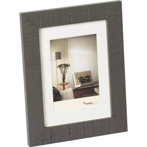 walther+ design HO015D vyměnitelný fotorámeček Formát papíru: 10 x 15 cm (š x v x h) 15.0 x 19.5 x 1.5 cm šedá