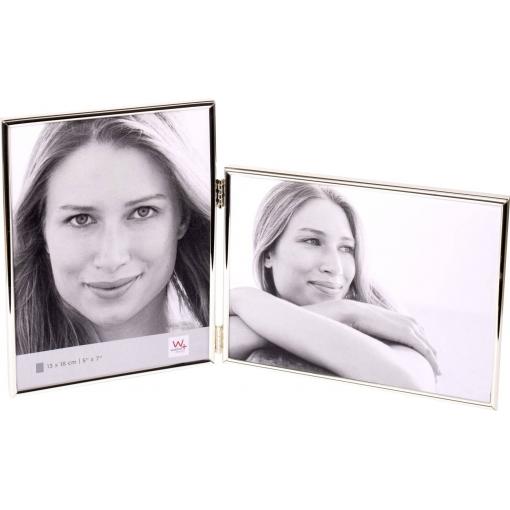 walther+ design WD118S vyměnitelný fotorámeček Formát papíru: 13 x 18 cm stříbrná