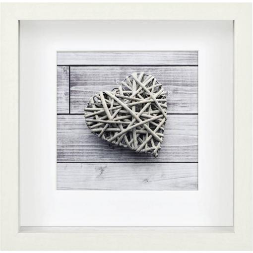 Hama 00059777 vyměnitelný fotorámeček Formát papíru: 15 x 15 cm (š x v x h) 25.6 x 25.6 x 5 cm bílá