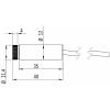 Picotronic laserový modul bodová červená 1 mW DG670-1-12-F (12X40)-C300