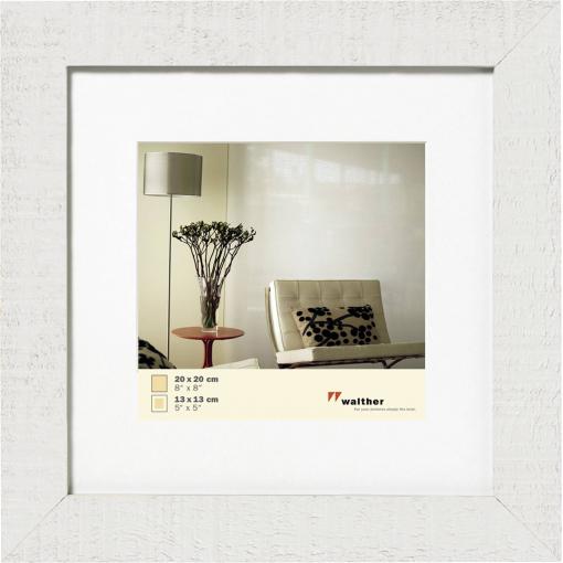 walther+ design HO220V vyměnitelný fotorámeček Formát papíru: 20 x 20 cm (š x v) 245 mm x 247 mm bílá