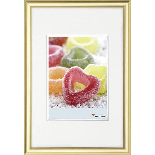 walther+ design KP318G vyměnitelný fotorámeček Formát papíru: 13 x 18 cm (š x v) 13 cm x 18 cm zlatá