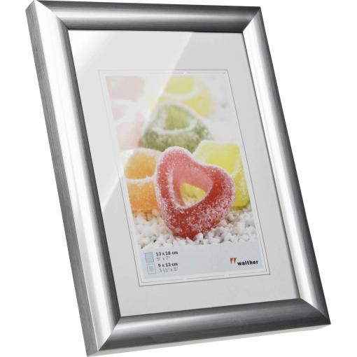 walther+ design KP318S vyměnitelný fotorámeček Formát papíru: 13 x 18 cm (š x v) 13 cm x 18 cm stříbrná