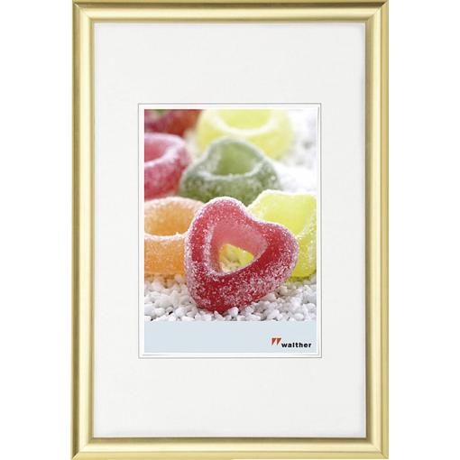 walther+ design KP824G vyměnitelný fotorámeček Formát papíru: 18 x 24 cm (š x v) 18 cm x 24 cm zlatá