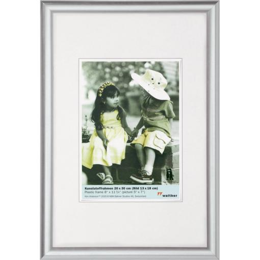 walther+ design KP030S vyměnitelný fotorámeček Formát papíru: 20 x 30 cm (š x v) 20 cm x 30 cm stříbrná