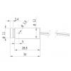 Picotronic laserový modul bodová červená 0.4 mW DD635-0.4-3(12x34)