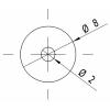 Picotronic laserový modul bodová červená 0.3 mW DI650-0.3-5 (8x21)-F100