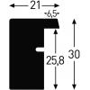 Nielsen Design 8988046 vyměnitelný fotorámeček Formát papíru: A4 černá